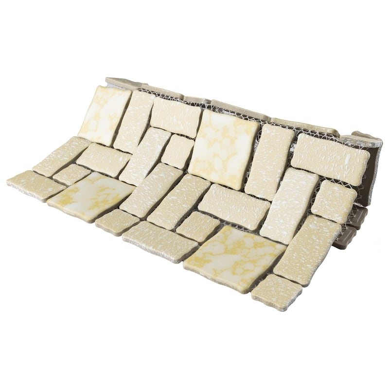 Merola Tile Academy Gold 11-7/8" x 11-7/8" Porcelain Floor and Wall Tile