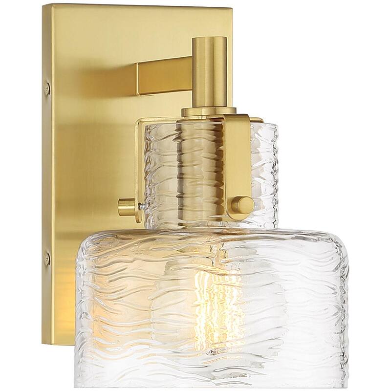 Savoy House 9-1030-1 Dover 9" Tall Bathroom Sconce - Warm Brass