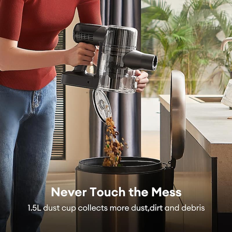 Cordless Vacuum Cleaner Stick Vacuum with LED Display Screen