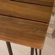 preview thumbnail 5 of 9, Denali Outdoor Industrial Rectangle Bar Table by Christopher Knight Home - 47.25"L x 18.25"W x 36.00"H