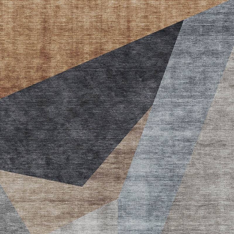 HomeRoots Abstract Transitional Rectangle Outdoor Rug