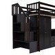 preview thumbnail 55 of 55, Twin Size Loft Bed with Stairs, Bookshelf, Drawers,Desk & Wardrobe