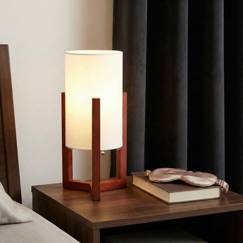 Decorative Cylinder Tripod Table Lamp - 15.0"