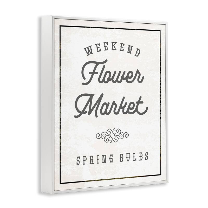 Stupell Flower Market Spring Bulbs Framed Giclee Art Design By Lil' Rue