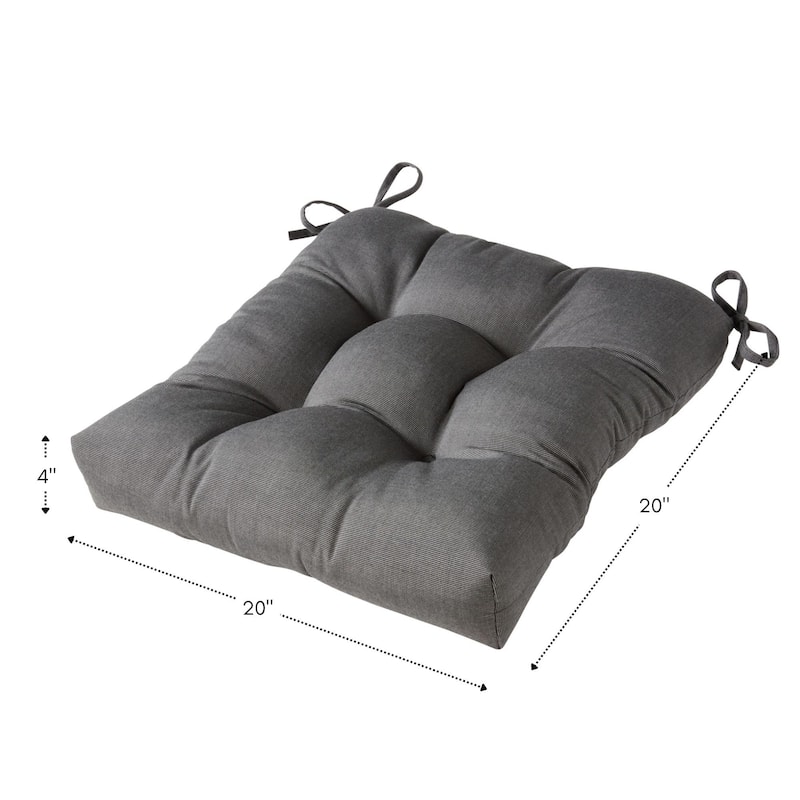Sunbrella Tufted 20-inch Outdoor Chair Cushion by Greendale Home Fashions