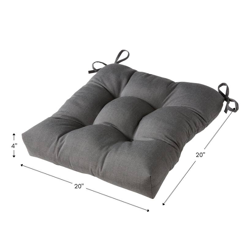 Sunbrella Tufted 20-inch Outdoor Chair Cushion