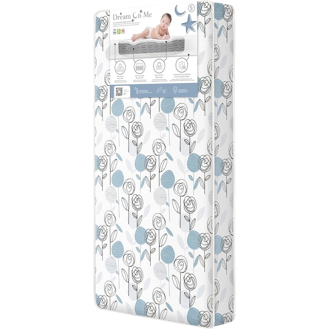 Dream On Me Nap Nest Crib and Toddler eco-Friendly & Waterproof Mattress