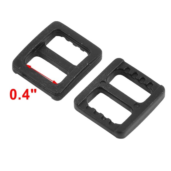 25mm(0.98) Metal Slide Strap Adjustable Buckle Fastener Black