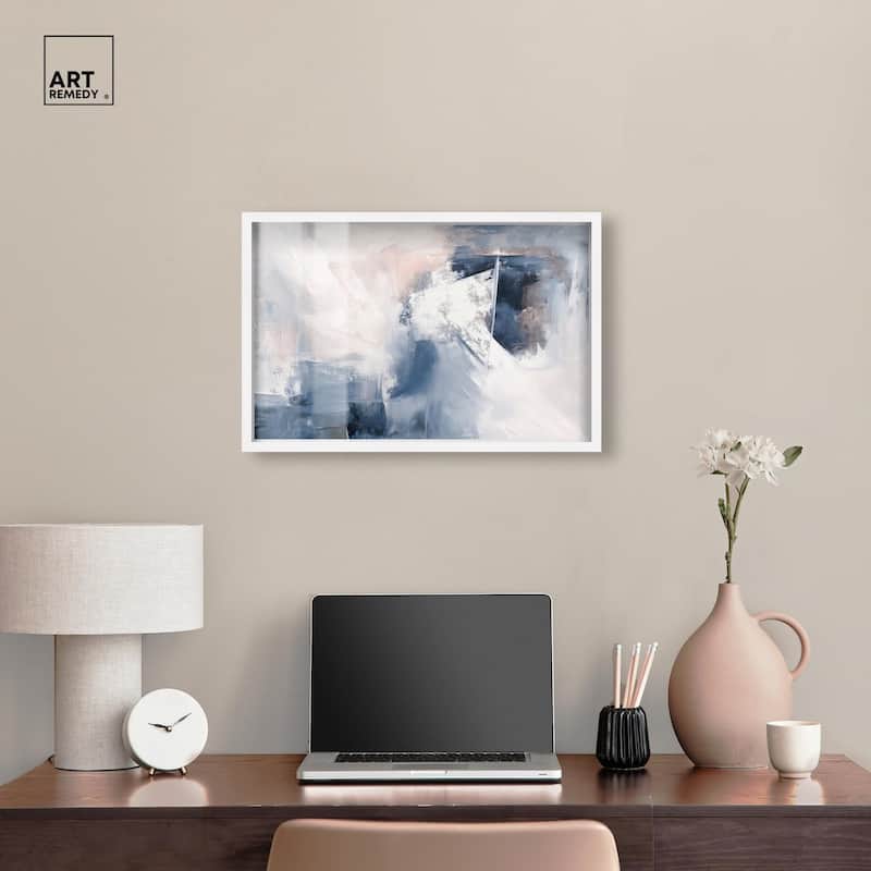Blue Rapture II Shadowbox by Art Remedy