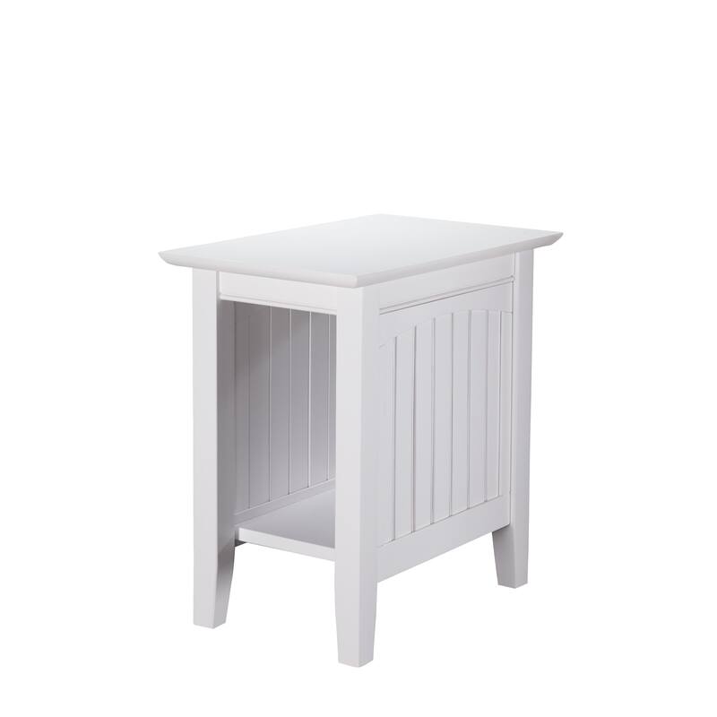 Side Table Accent Table for Couch Living Room Chair White Finish - 22