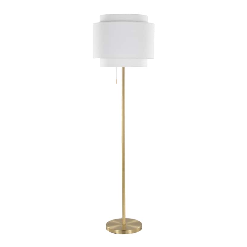 Silver Orchid Layne 64" Metal Floor Lamp
