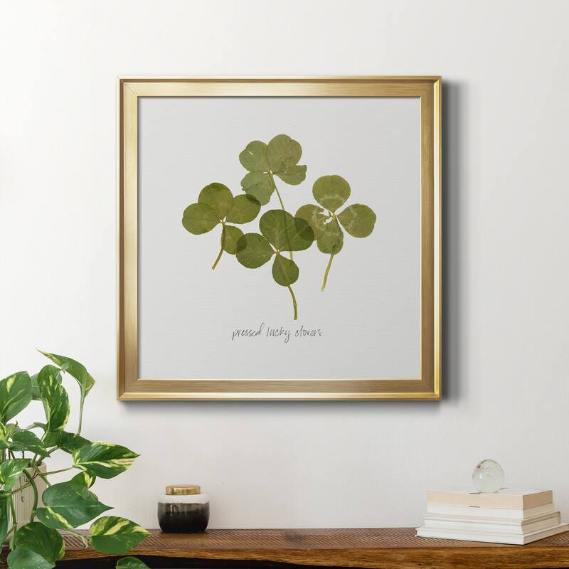 Pressed Clover I-Premium Framed Canvas - Ready to Hang