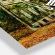 preview thumbnail 3 of 4, Designart 'Ancient Vitebsk in Autumn' Cottage 3 Panels Oversized Wall CLock - 36 in. wide x 28 in. high - 3 panels