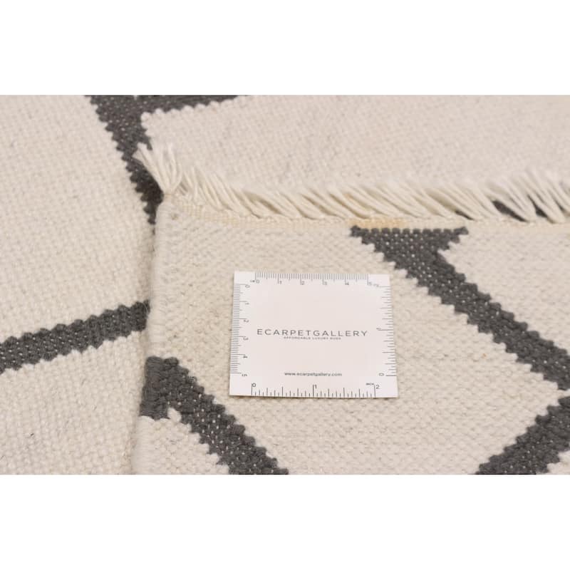Ankara Cream Kilim 5'0" x 8'0" - 5'0 x 8'0