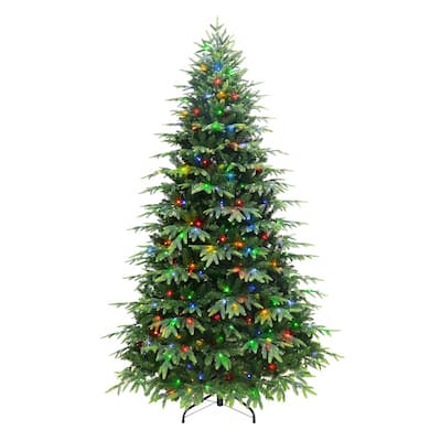 Puleo International Pre-Lit 7.5' Rutland Spruce Artificial Christmas Tree