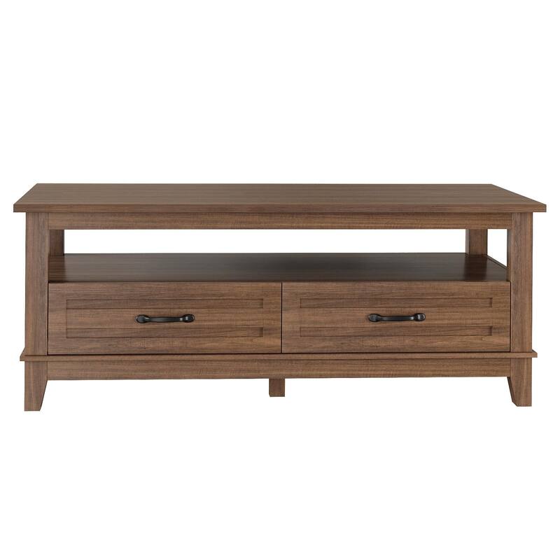 Farmhouse Coffee Table, Rectangle for Living Room,