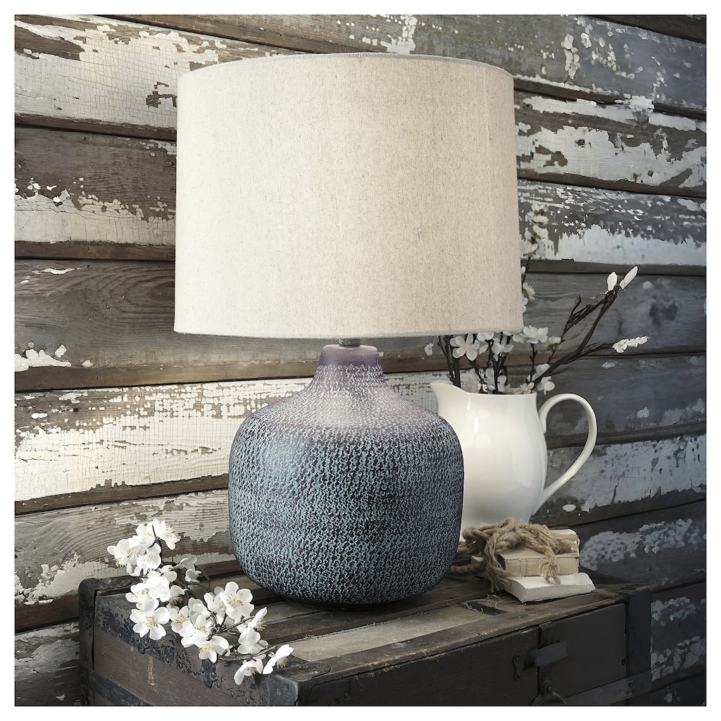 Malthace 24 Inch Metal Table Lamp - Patina