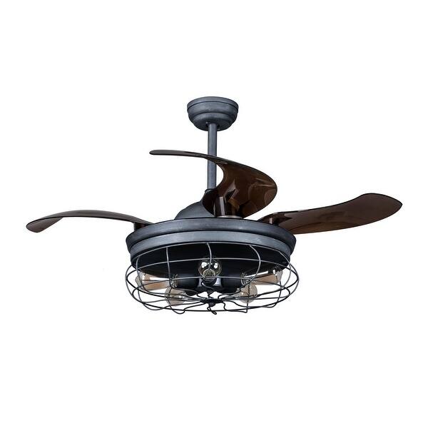 Shop 46 Inch Foldable 4 Blade Ceiling Fan With 5 Lights And Remote