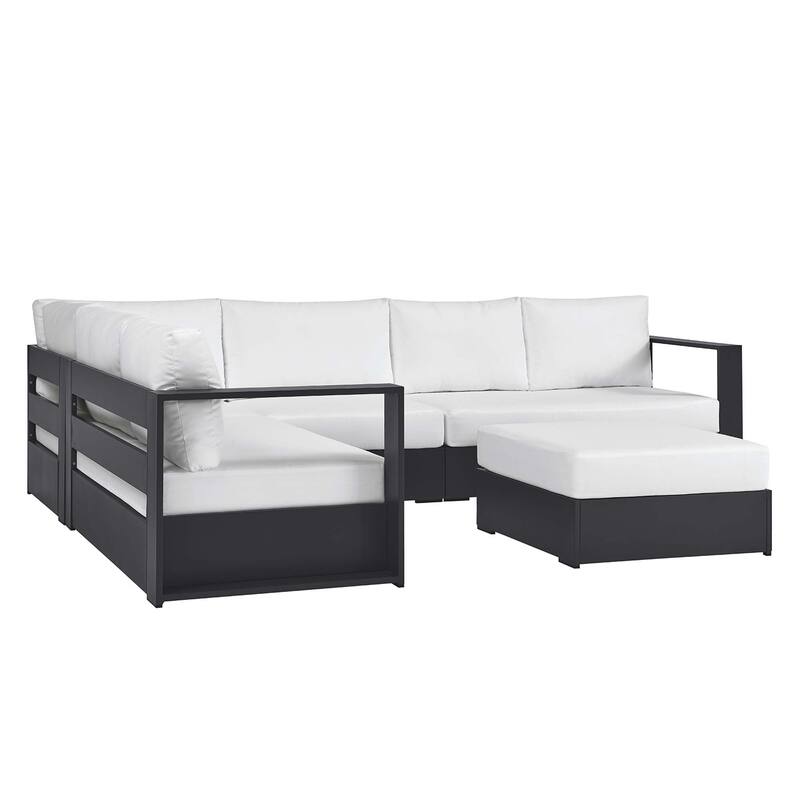 Tahoe Patio Aluminum 5-Piece Sectional Sofa Set