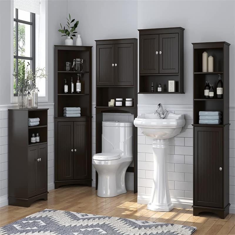 Bathroom Cabinet Wall Mounted - 7.48"D x 21.5"W x 24"H