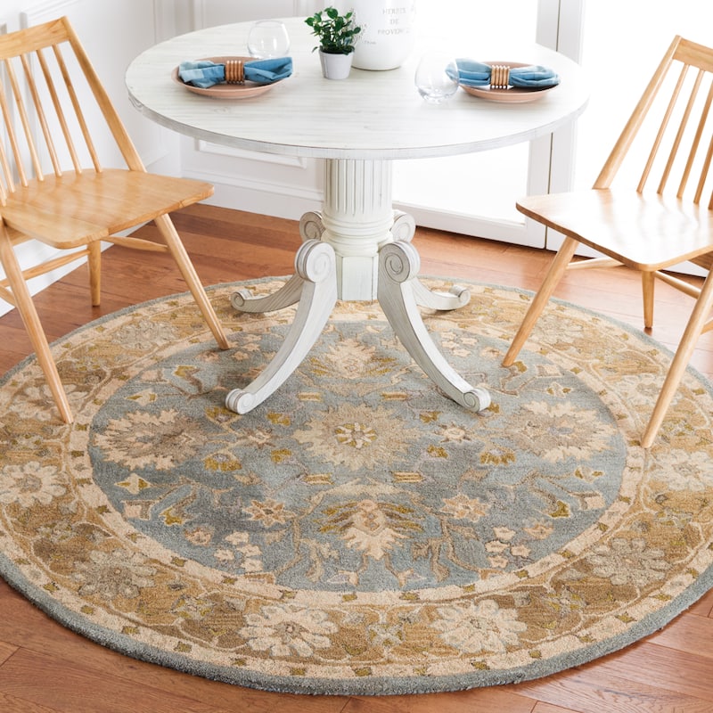 SAFAVIEH, Handmade Anatolia Patricie Traditional Oriental Hand-spun Wool Rug