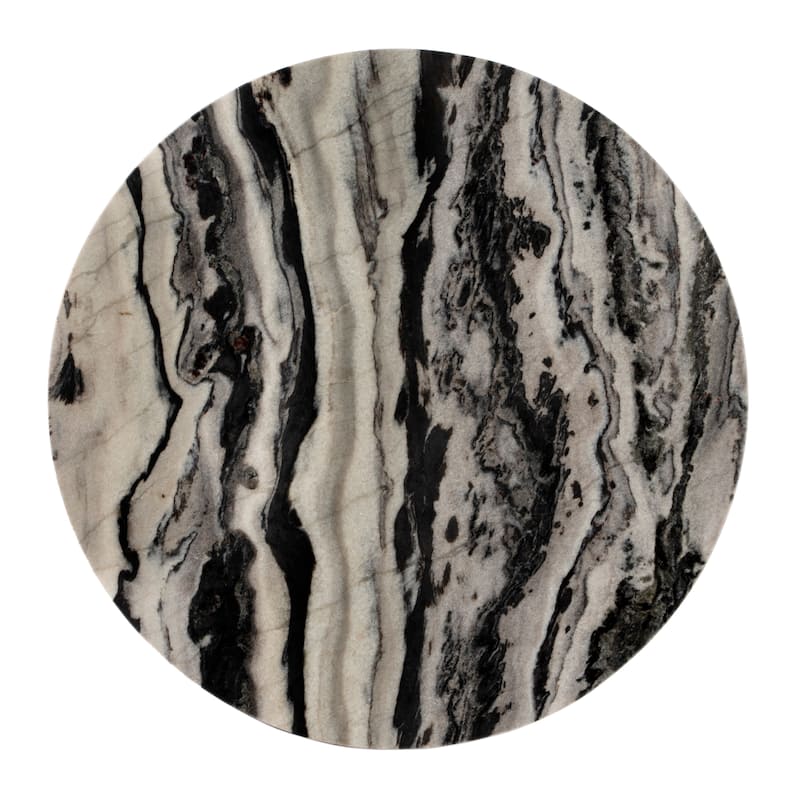 Paxton Round Marble Accent Table
