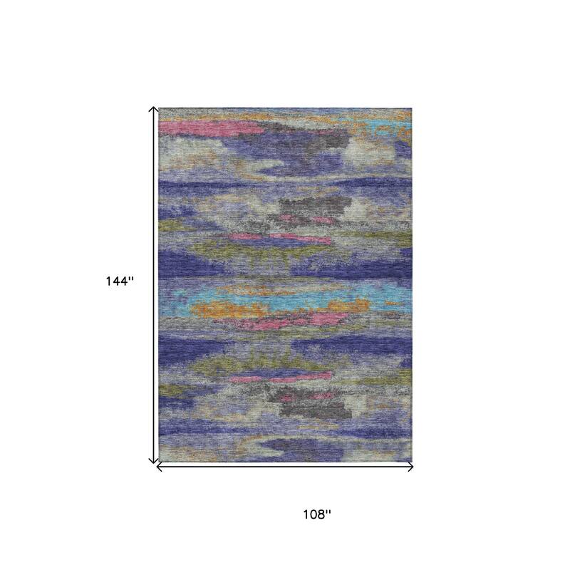 HomeRoots Abstract Transitional Rectangle Outdoor Rug
