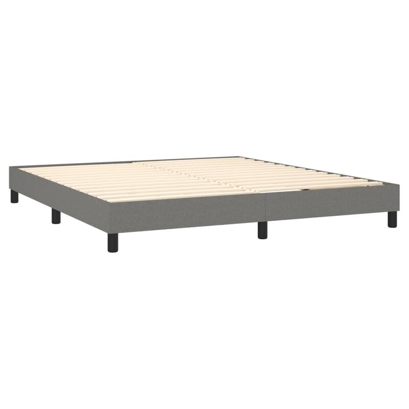 vidaXL Bed Frame Box Spring Platform Bed Base Frame Mattress Foundation Fabric