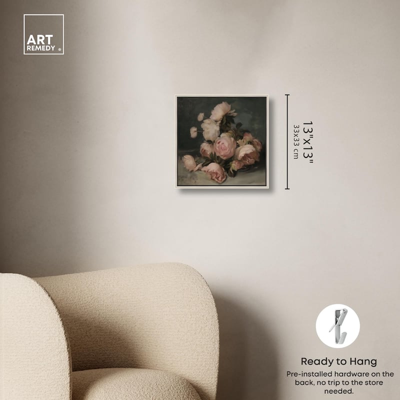 Roses in Shadow II Canvas by Art Remedy
