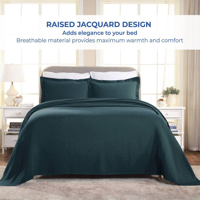 Superior Fleur De Lis Cotton Decorative Bedspread Set