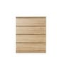 preview thumbnail 15 of 20, 4-Drawer Vanity Desk, Handleless Design, Suitable for Bedroom and Living Room