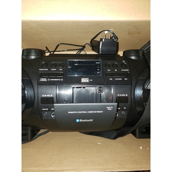 naxa electronics mp3cd bass reflex boombox