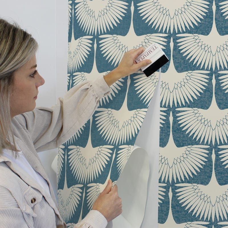 Genevieve Gorder Feather Flock Removable Peel and Stick Wallpaper