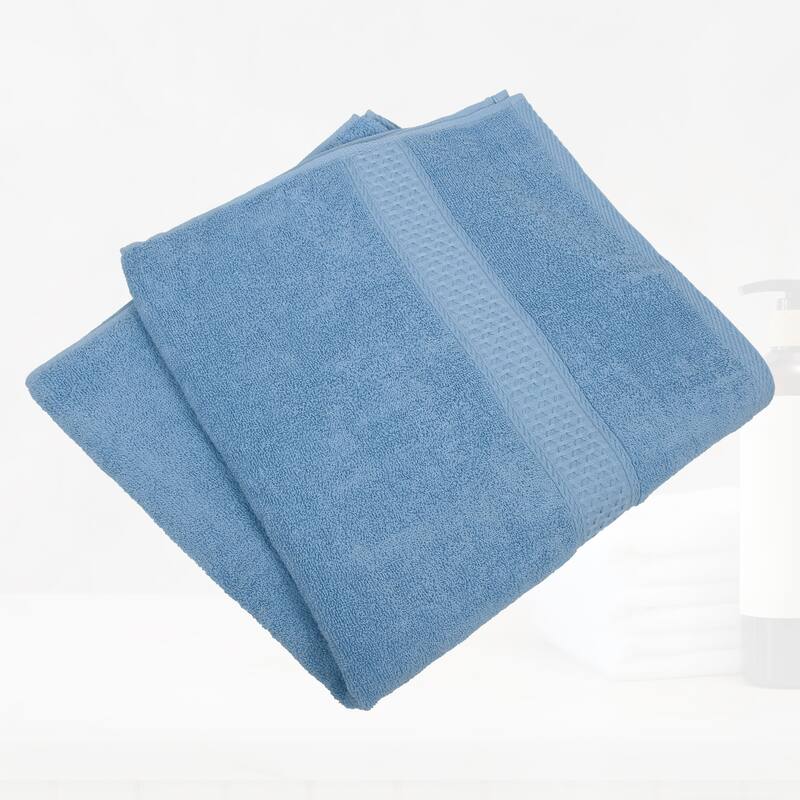 3 Pcs Cotton Bath Towel, Plain Soft Absorbent Cotton Bath Towel, Classic Design, 27.56"x55.12"