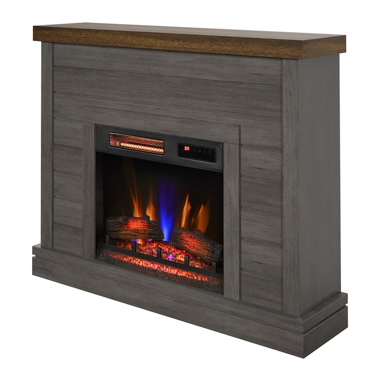 duraflame® Shiplap Wall Mantel Electric Fireplace