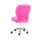 preview thumbnail 11 of 52, Clara Faux Fur Armless Office Chair