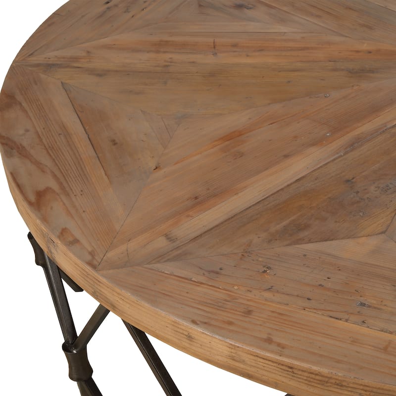 Uttermost Chain Reaction Wooden Coffee Table - 54"W x 17"H x 54"D