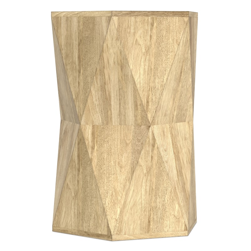 WyndenHall Jerome 16 inch Wide Solid Mango Contemporary End Table & Fully Assembled - 16"W x 16"D x 22"H