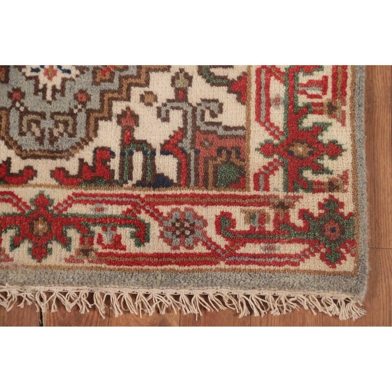 Grey Heriz-Serapi Oriental Runner Rug Handmade Wool Carpet - 2'6"x 12'0"