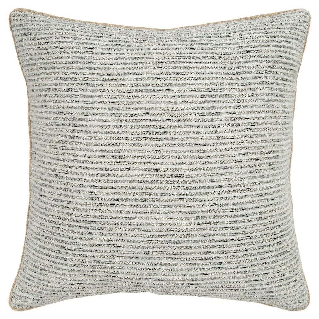 Donny Osmond Light Gray Stripe Throw Pillow