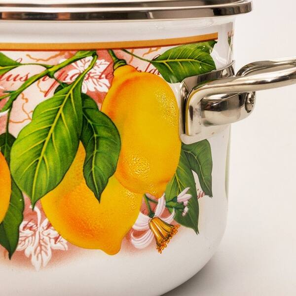 STP Goods Lemons Enamel on Steel Stock Pot - On Sale - Bed Bath ...