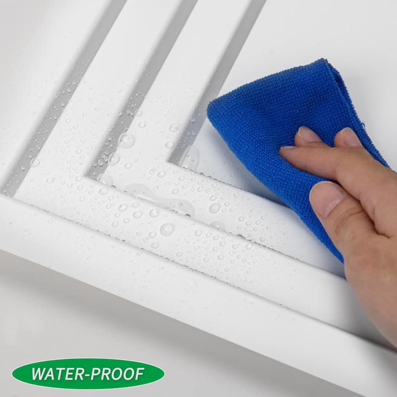 Atr3d 12pcs 24"x24" PVC 3D Wall Panel Ceiling Tile White or Black Cover 48 Sq.Ft.