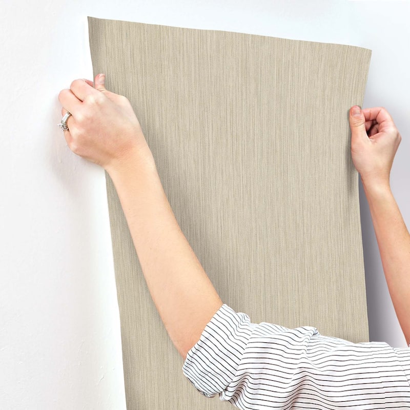 York Wallcoverings Washed Ramie Reed Wallpaper