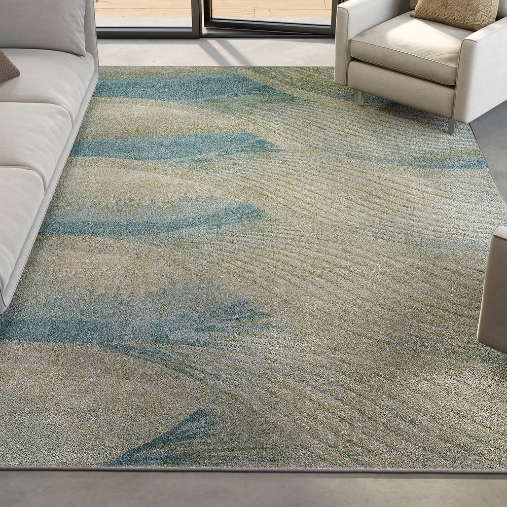 Domani Globe Tidal Wave Geometric Rug