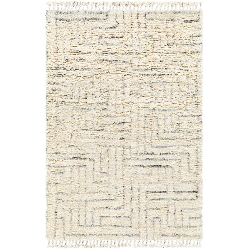Durga Handmade Scandinavian Plush Wool Area Rug