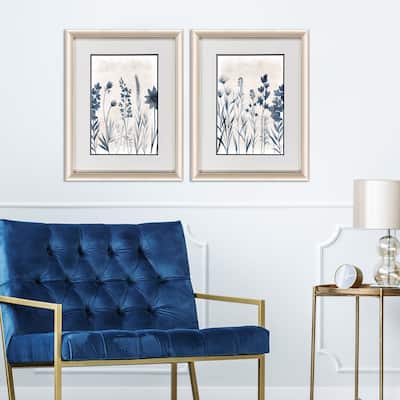 Paragon Blue Dye Framed Art - Set of 2
