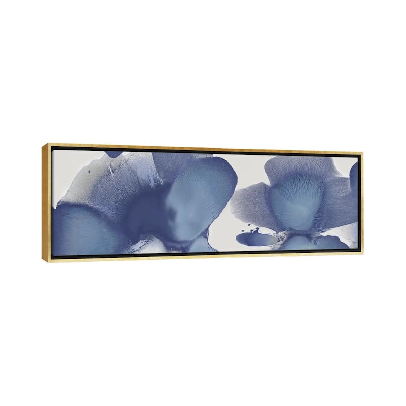 iCanvas "Animate Indigo I" by Hannah Carlson Framed Canvas Print - 20x60 - Gold