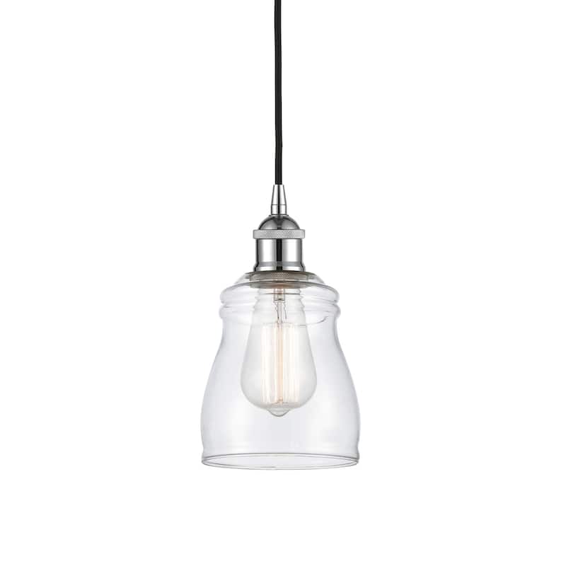 Innovations Lighting 616-1P-10-5 Ellery Pendant Ellery 5" Wide Mini - Polished Chrome / Clear