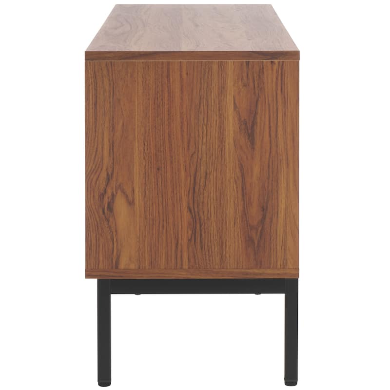 SAFAVIEH Lylia 2-Drawer 2-Shelf Entertainment Media Stand (Fits up to 65" Flatscreen TV) - 60.4 in. x 15.6 in. x 24.8 in.