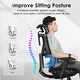 preview thumbnail 2 of 21, CabeVibe Ergonomic Home Office Desk Chair with 4 Angles Recline & 2D Headrest